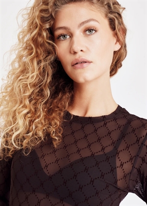 Hype The Detail mesh bluse Brown 